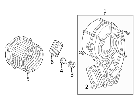 Blower Motor & Fan for 2004 Honda Odyssey #1