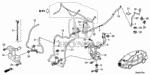 76805TM8A01 - Electrical/Exhaust/Heater/Fuel: HOSE SET, WASHER (C00) for Honda Image image