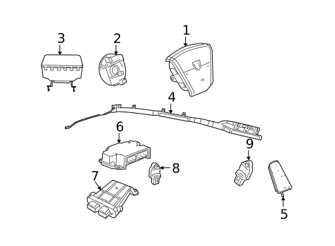 Air Bag Components for 2015 Jeep Compass #0