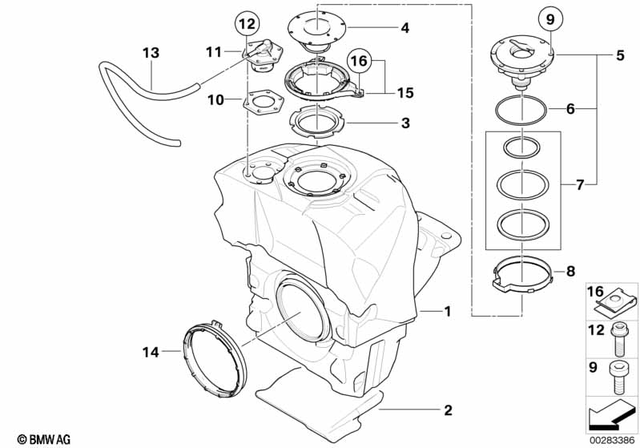 16117683594 - Fuel Supply: Heat Insulation -  for BMW-Motorrad Image image