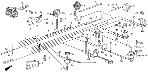 Control Box Tubing (86-87) for 1987 Acura Legend #0