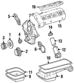 1191801510 - : Engine Oil Filter Housing for Mercedes-Benz Image