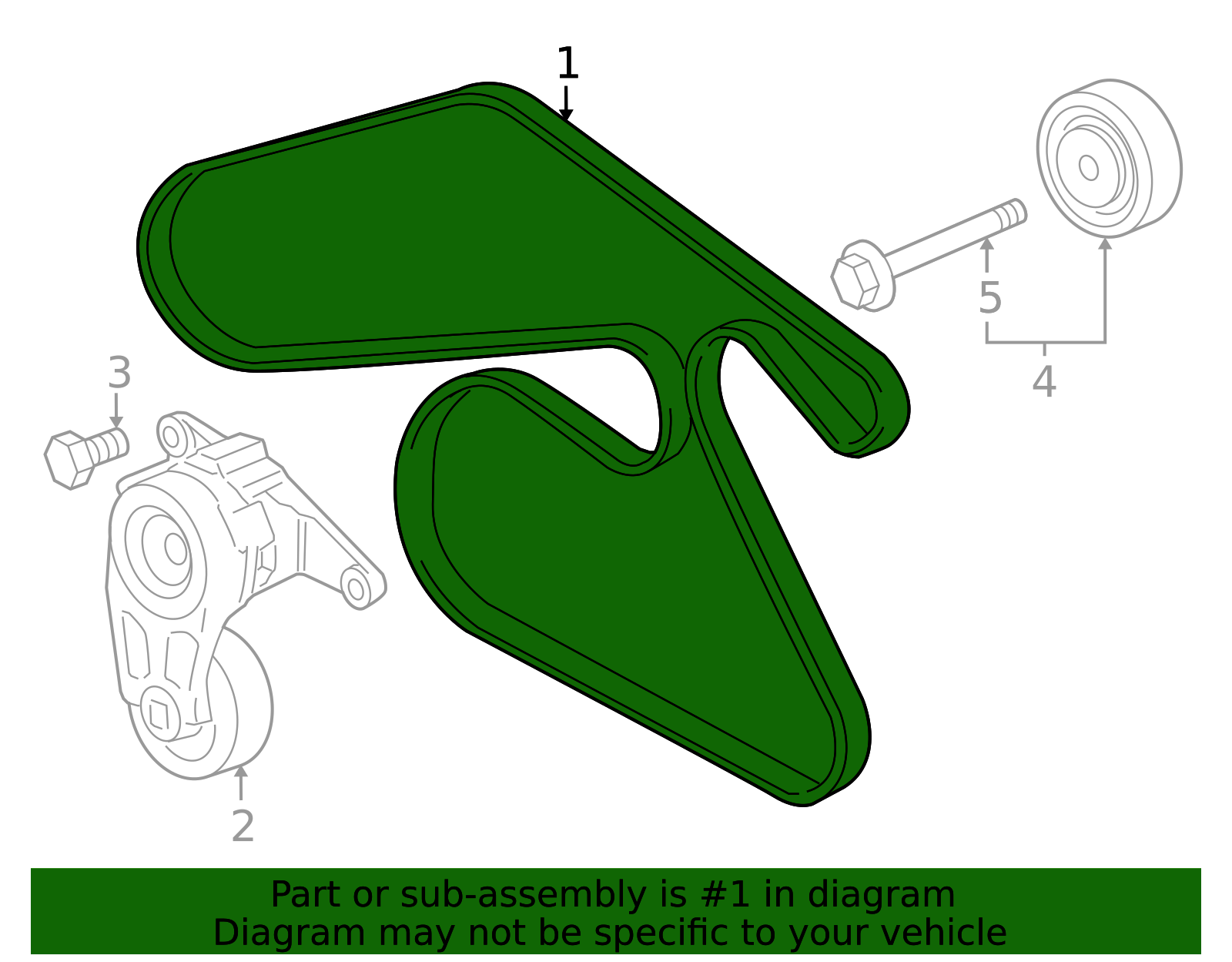 2013-2019 Cadillac XTS V-Ribbed Serpentine Belt 12645921 | Shop Matick ...