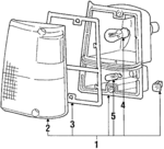 MB283671 - Electrical: Turn Signal Lamp for Dodge: Raider Image
