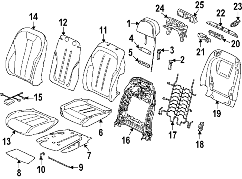 Driver Seat Components for 2025 BMW X5 #0