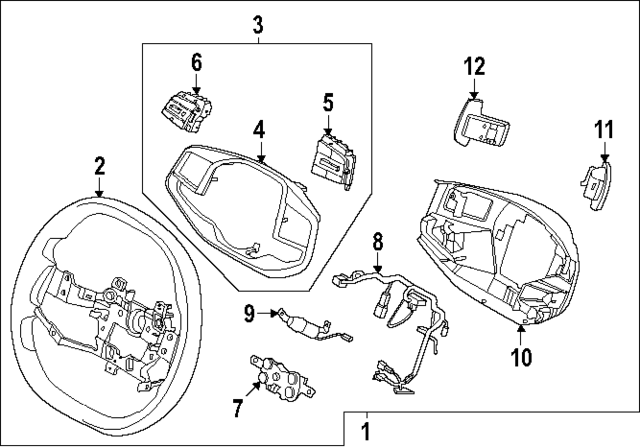 56100XG010CGR - : Steering Wheel for Kia Image