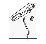 61142XA00A9E - Body: Handle Base for Subaru Image