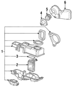 E9TZ18471A - HVAC: Housing Assembly for Ford: Bronco II, Explorer, Ranger Image