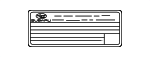 14808AJ85A - Body: Emission Label for Subaru Image