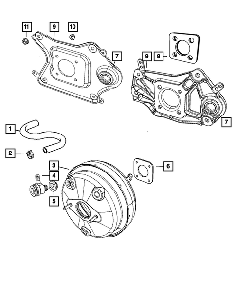 Power Brake Booster for 2008 Jeep Liberty #0