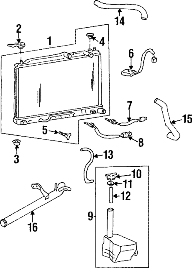 2533334070 - : Radiator Assembly Upper Bracket for Hyundai Image