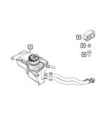 6107172AA - Brakes: Hex Flange Nut for Mopar Image
