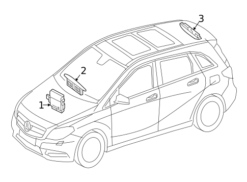 Electrical Components for 2016 Mercedes-Benz B 250e #6
