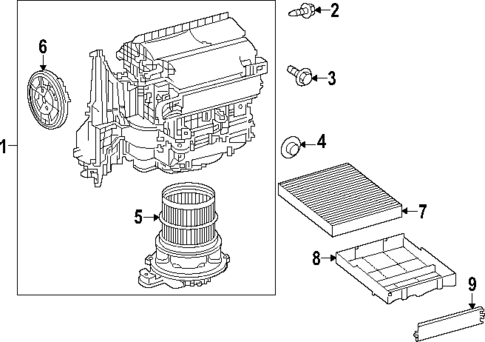 Blower Motor & Fan for 2024 Lexus RX350h #0