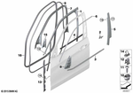 51337289609 - : Door Weatherstrip Front for BMW Image