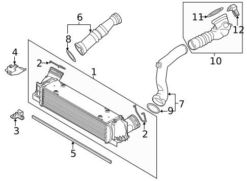 Intercooler for 2013 BMW X1 #0