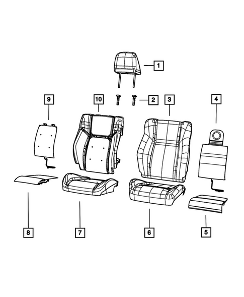 Front Seats - First Row for 2015 Dodge Challenger #0
