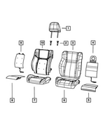 5XH61LV5AA - Interior Trim: Front Headrest for Mopar Image