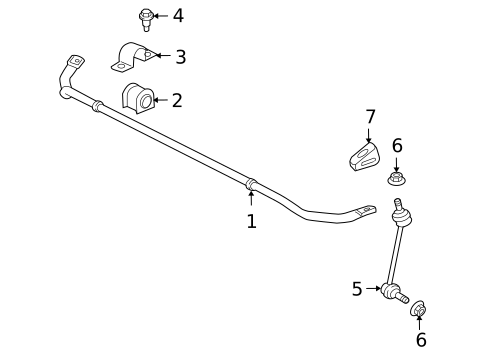 Stabilizer Bar & Components for 2018 Jaguar XJR575 #0