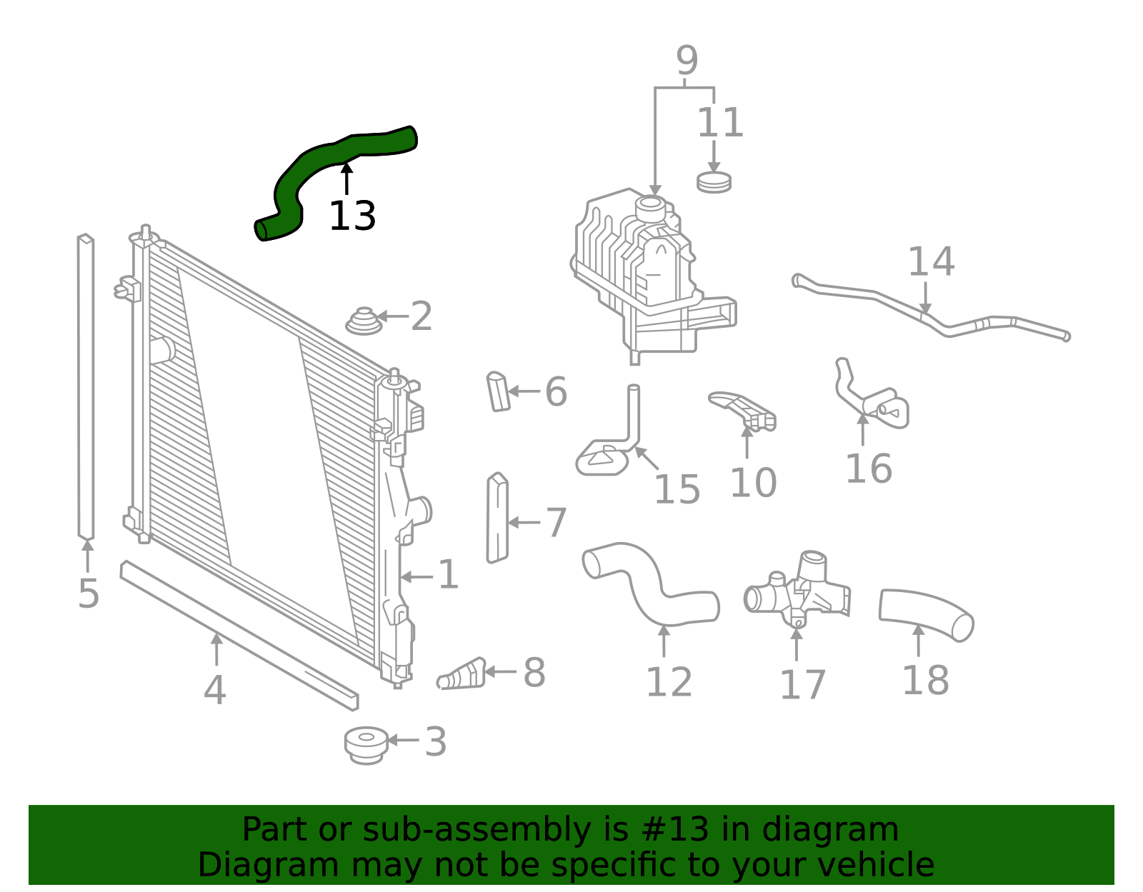 G91C1-62010 - Coolant Hose 2021-2025 Toyota Mirai | Toyota San Diego Parts
