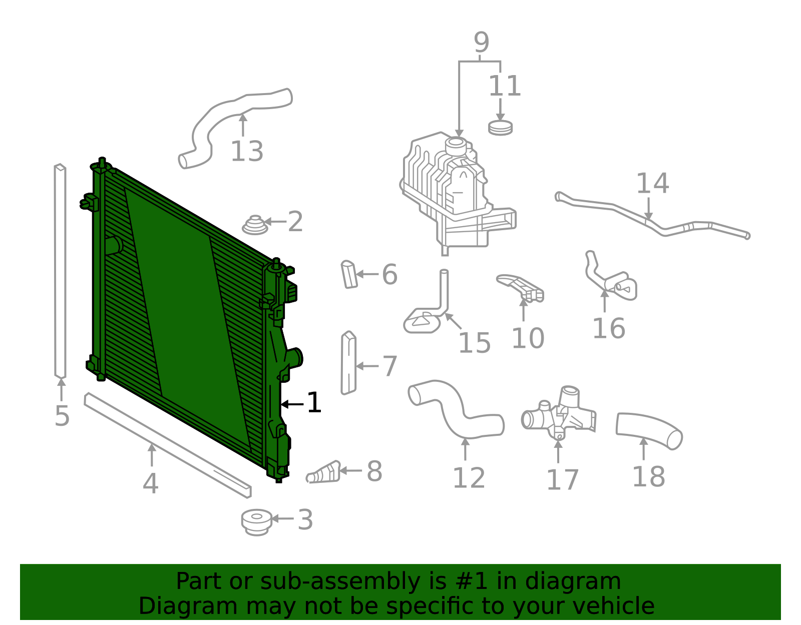 1640077110 - Radiator 2021-2025 Toyota Mirai | Longo Toyota Parts