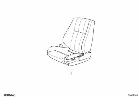 Front Seat for 1992 BMW 850Ci #6