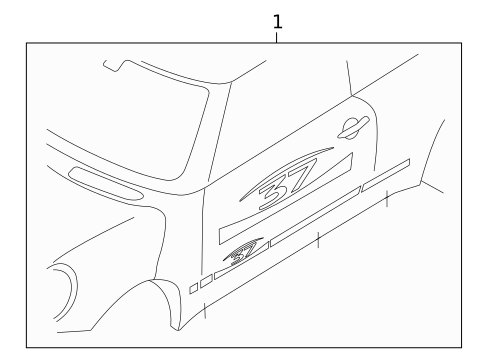 Stripe Tape for 2005 Mini Cooper #3