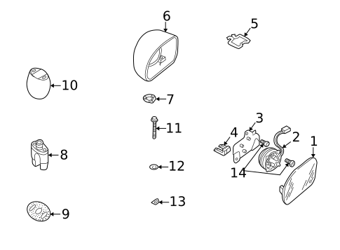 Mirrors for 2001 Audi TT Quattro #0