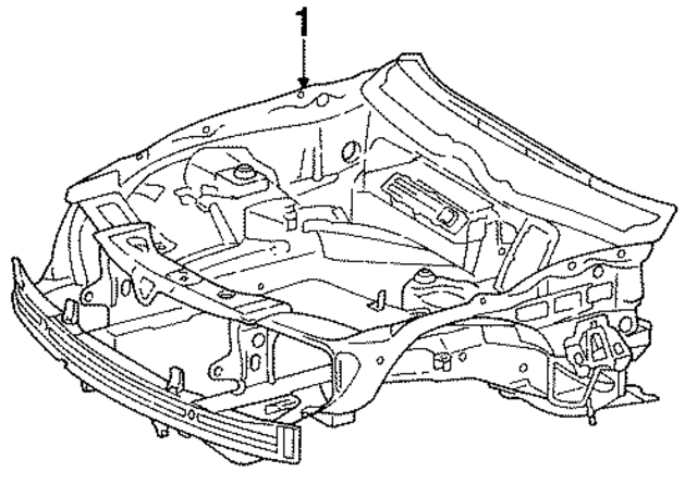 1406200805 - Body: Ft Inner Structure for Mercedes-Benz Image