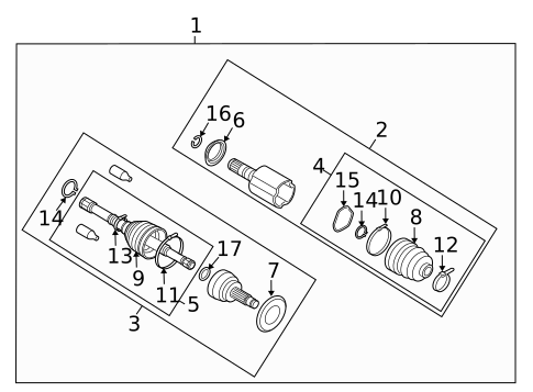 Drive Axles for 2005 Subaru Outback #0
