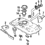 8924150G10 - Fuel System: Fuel Tank Filler Neck for Suzuki Image