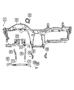 6508998AA - Interior Trim: Hex Head Bolt for Mopar Image