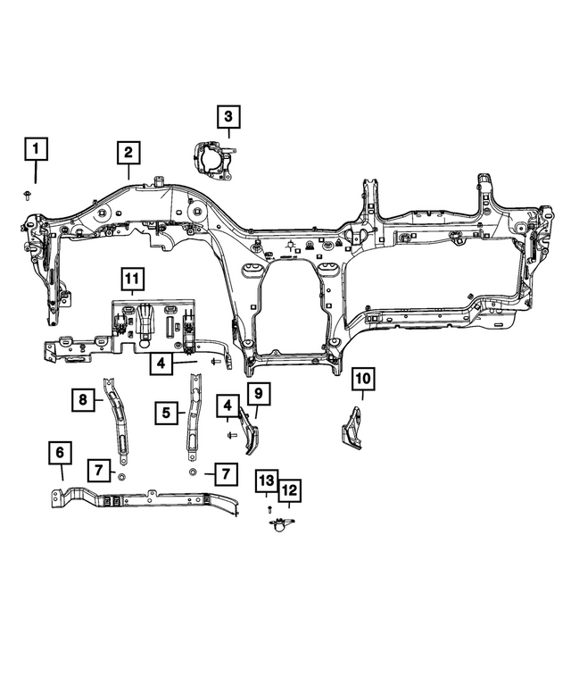 6508998AA - Interior Trim: Hex Head Bolt for Mopar Image