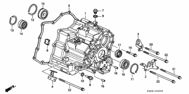 4AT Transmission Housing for 1999 Acura TL #0