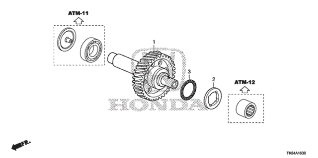 AT Idle Shaft (6AT) for 2011 Honda Odyssey #0