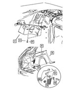 TW421L2AG - : Quarter Trim Panel, Right for Mopar Image