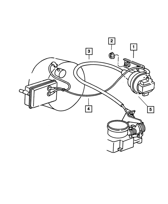 4861456AA - : Speed Control Servo Bracket for Mopar Image