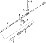FOBZ3E552A - Steering: Steering Gear Mount Bracket for Ford: Festiva, Probe Image