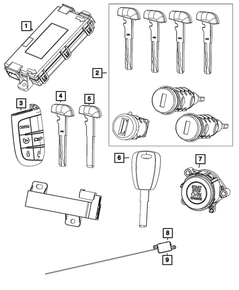 Keys, Modules and Engine Controllers for 2023 Ram ProMaster 2500 #2