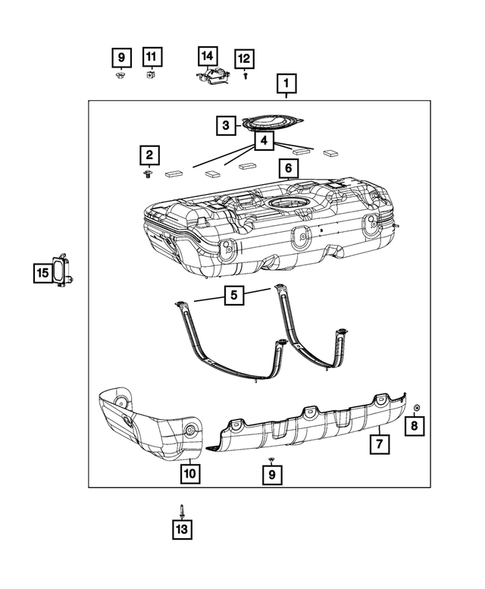 Fuel Tank for 2015 Ram ProMaster City #0