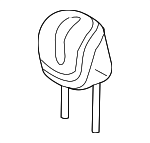 1TB68DX9AA - Body: Headrest, Outer for Dodge: Dart Image