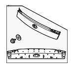 87380L0200 - Body: Rear Molding for Hyundai Image