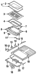 F1CZ5851894A - Body: Drip Rail for Ford: Escort | Mercury: Tracer Image