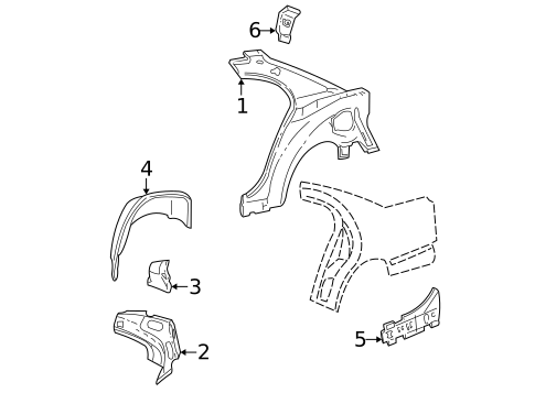 Inner Structure for 2002 Lincoln LS #0