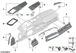 51459634874 - Vehicle Trim: Trim Instr.Panel Fineline Light Driver for BMW Image