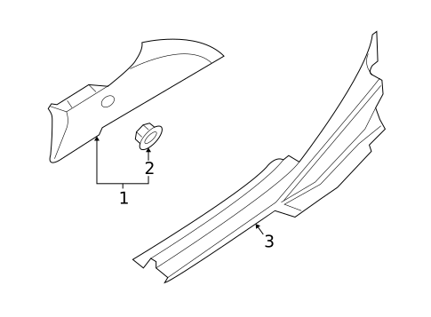 Interior Trim - Quarter Panels for 2007 Kia Amanti #0