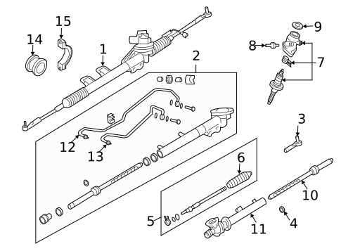 Steering Gear & Linkage for 2005 Nissan 350Z #2