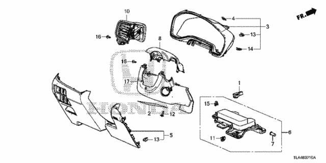 Instrument Panel Garnish (Driver Side) for 2019 Honda CR-V #0