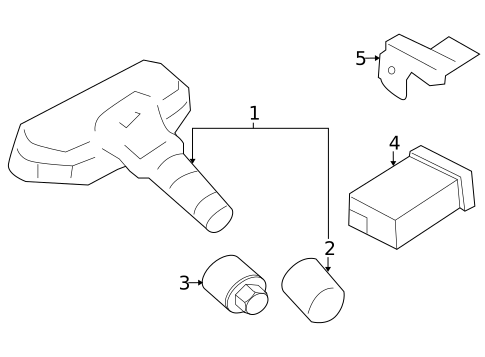 Tire Pressure Monitor Components for 2012 Hyundai Tucson #0