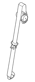 72117318233 - Electrical: Center Seat Belt for Mini Image